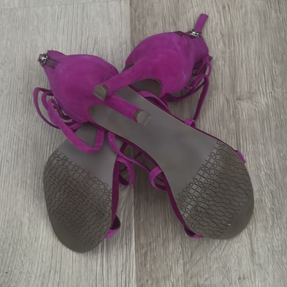 BP Alexy Strappy Magenta Suede Sandals - Picture 5 of 6